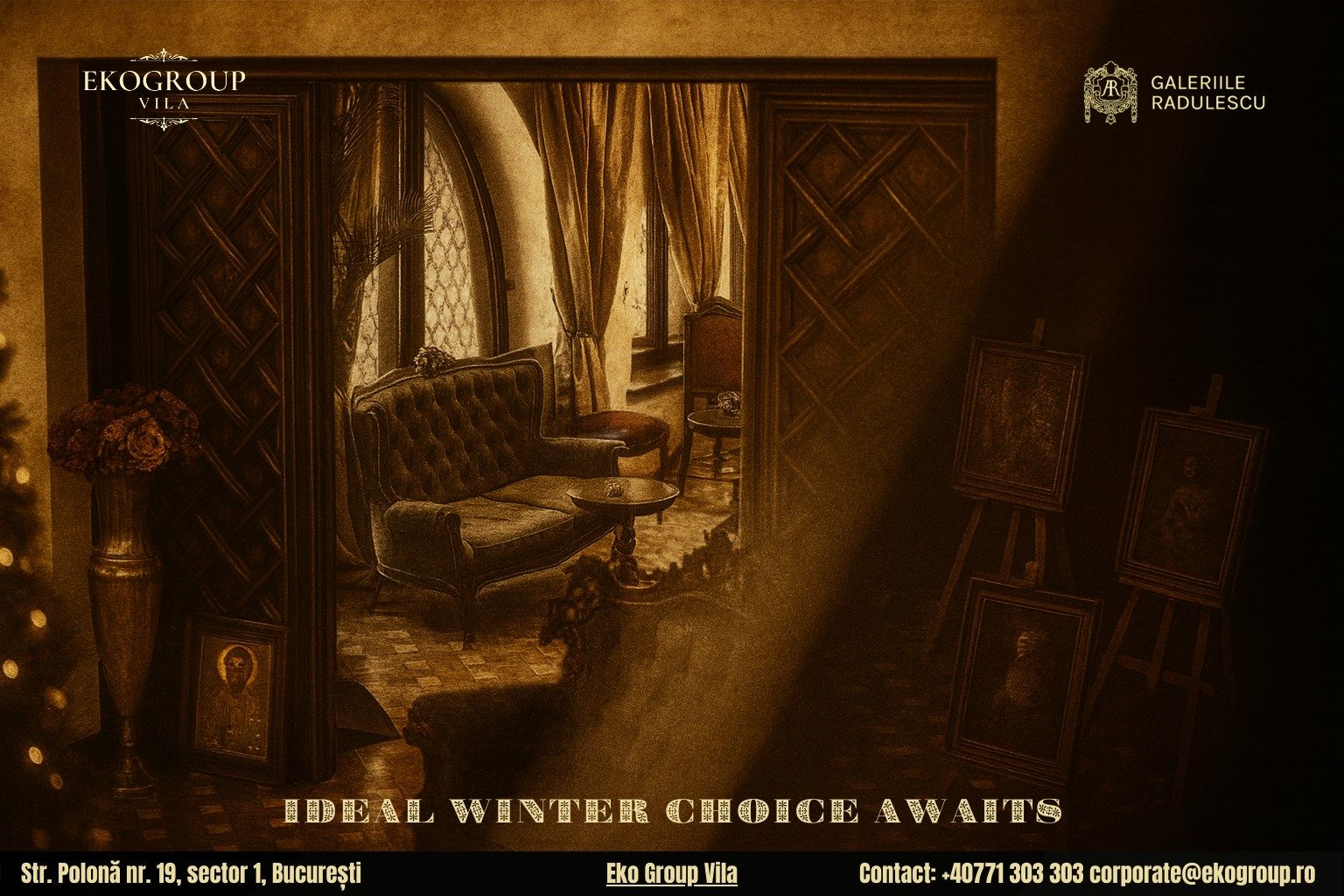 Ce poți vizita în București iarna: Expoziția «Crăciunul anilor ’30» la Eko Group Vila, o experiență culturală unică